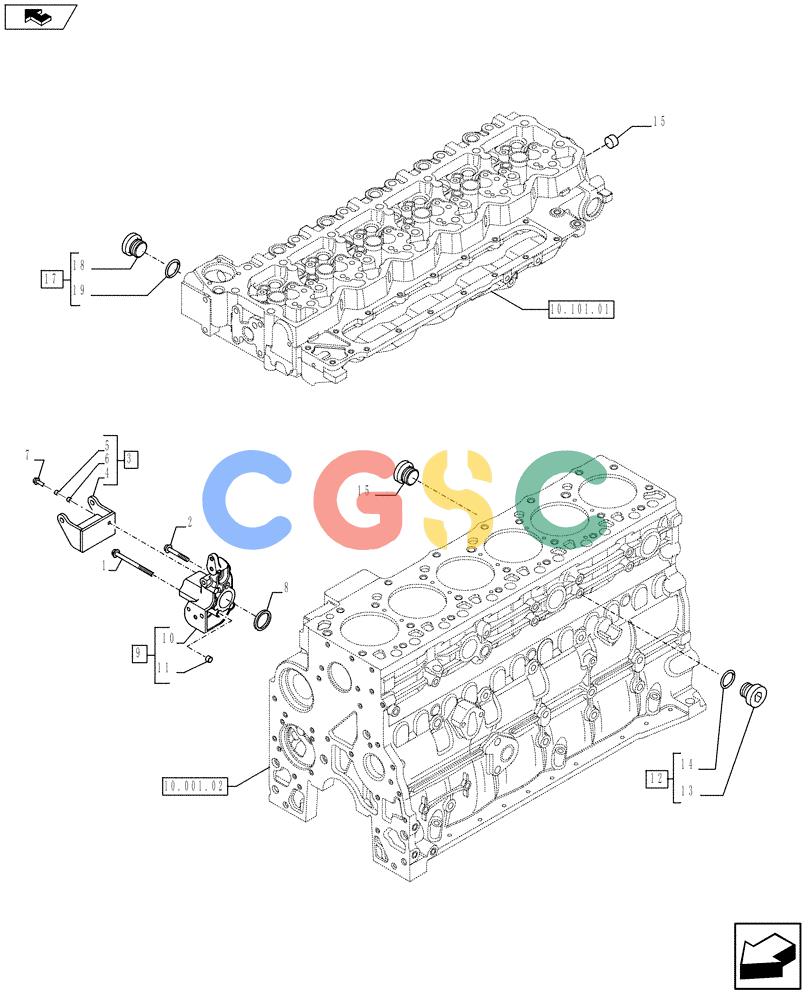 神钢零件查询(F4HFE613V A003) - ENGINE 5801366314 - 84169139 (9/10-) (10.402.01[01]) - PIPING - ENGINE COOLING SYSTEM (504259533-504199747-504212393) Kobelco