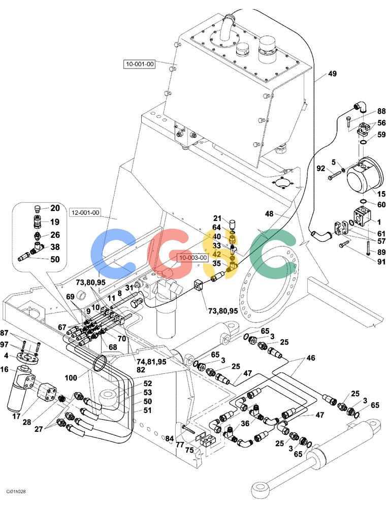纽荷兰零件查询(CV2500) - VIBRATORY ROLLER (06-002-00[01]) - HYDRAULIC CIRCUIT, STEERING New Holland Constructuion