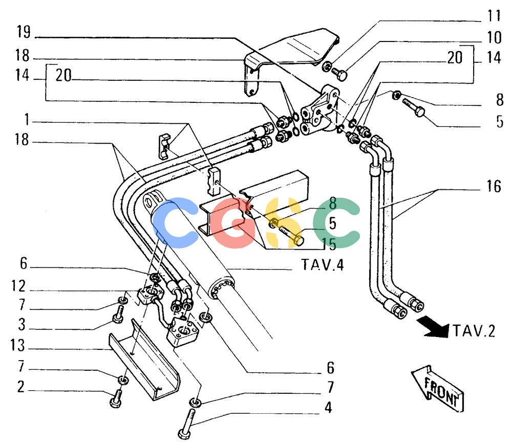 纽荷兰零件查询(FD14E) - CRAWLER DOZER (93.4810[003]) - HYDRAULIC TILT (HA)-PIPING New Holland Constructuion
