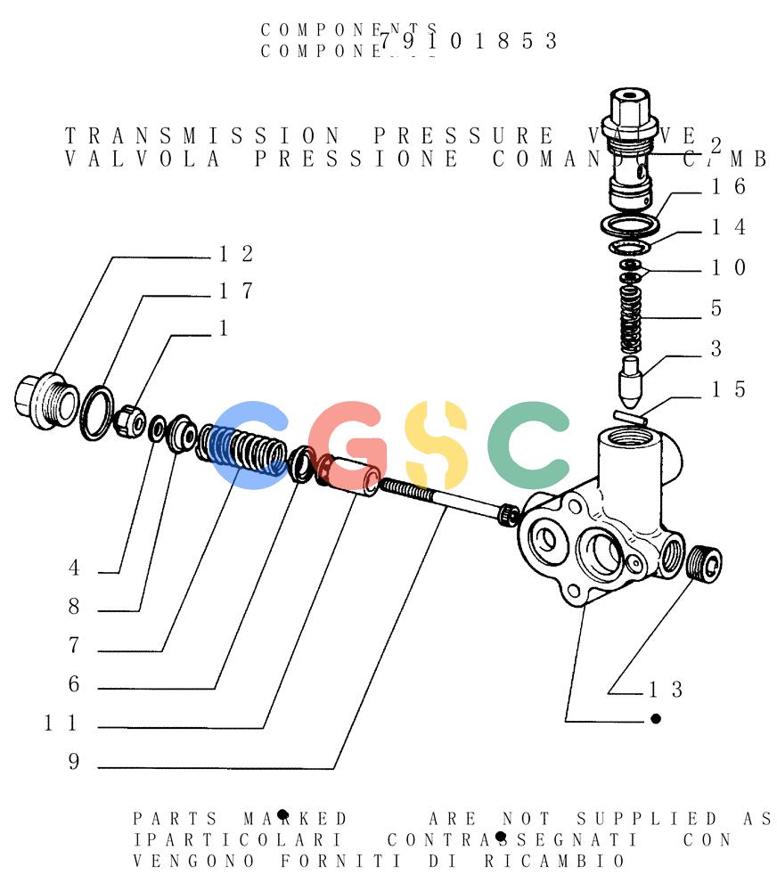 纽荷兰零件查询(FL145) - CRAWLER LOADER (N.A. VERSION) (11/98-) (1.200[08]) - UNIT TORQUE CONVERTER - VALVE New Holland Constructuion