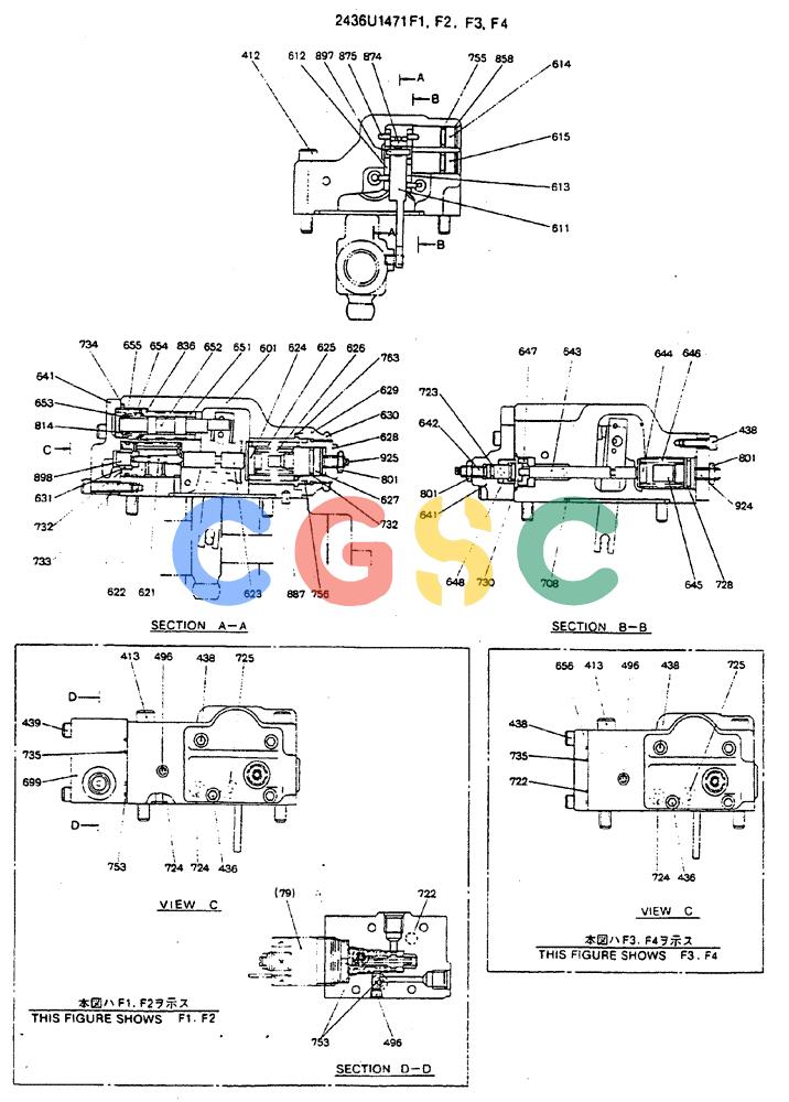 神钢零件查询(MD140C) - EXCAVATOR BTW YPU0301 - YPU0500 (1/80-12/06) (14-004) - REGULATOR ASSY (REAR) Kobelco