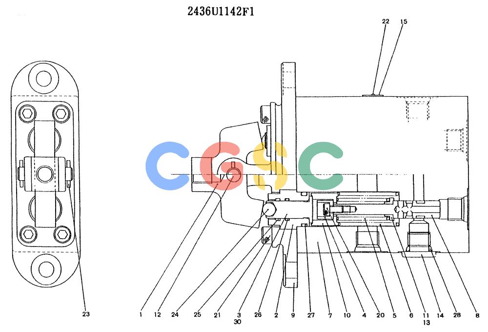 神钢零件查询(K907LC) - MARK II EXCAVATOR ASN YQ0565 (GLOBAL) (1/87-12/03) (11-017) - VALVE ASSY, PILOT Kobelco