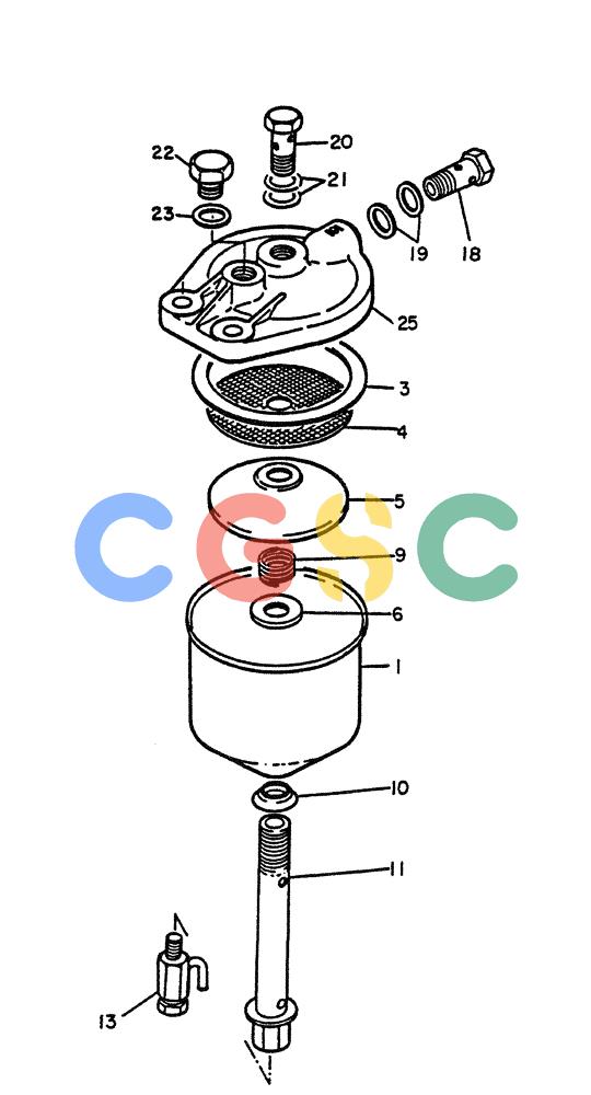 神钢零件查询(PE6T04) - NISSAN DIESEL ENGINE - LK900 & LK700A W/TURBO (1/03-12/06) (04-013) - STRAINER-FUEL, (INNER PARTS) Kobelco