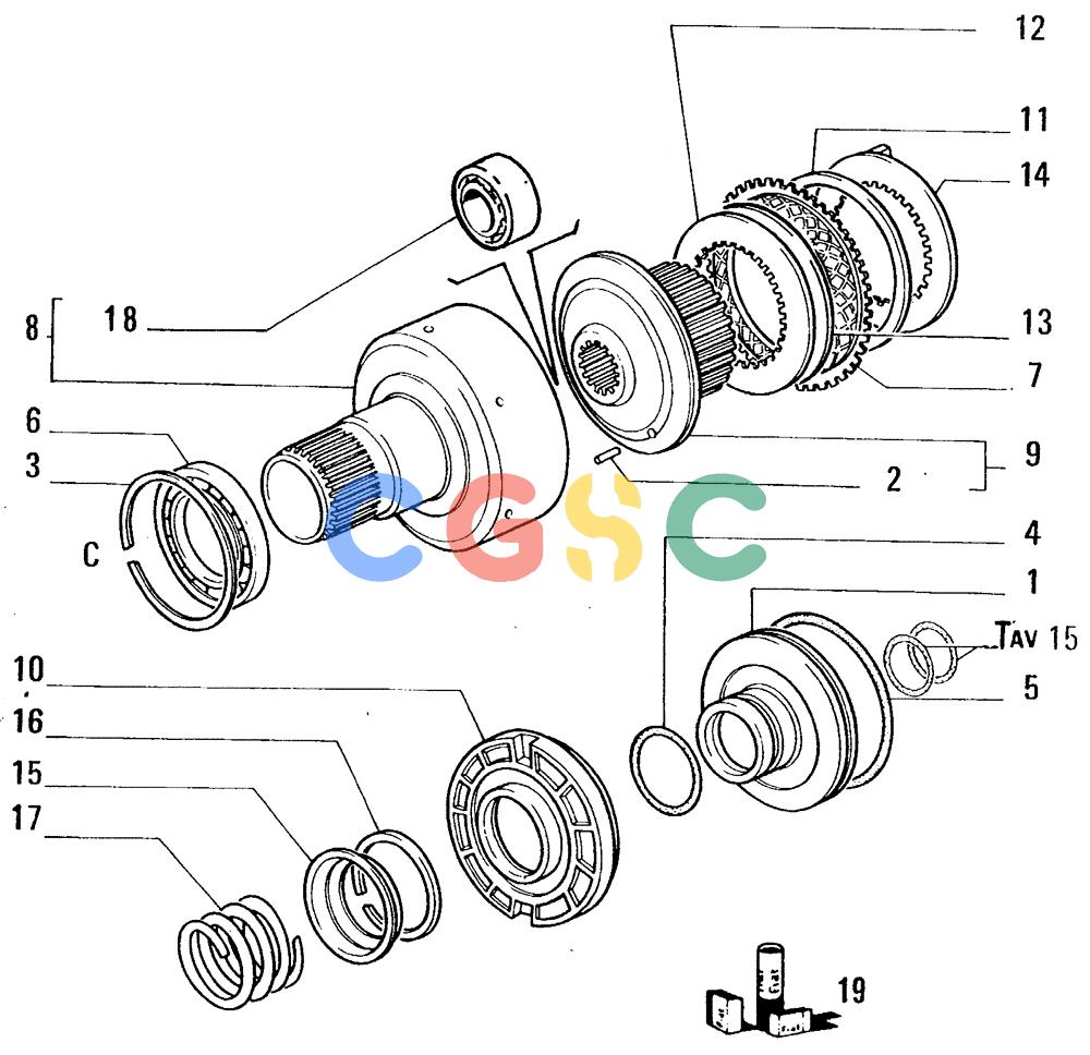 纽荷兰零件查询(FL14E) - CRAWLER LOADER (B2.01[013]) - TRANSMISSION New Holland Constructuion