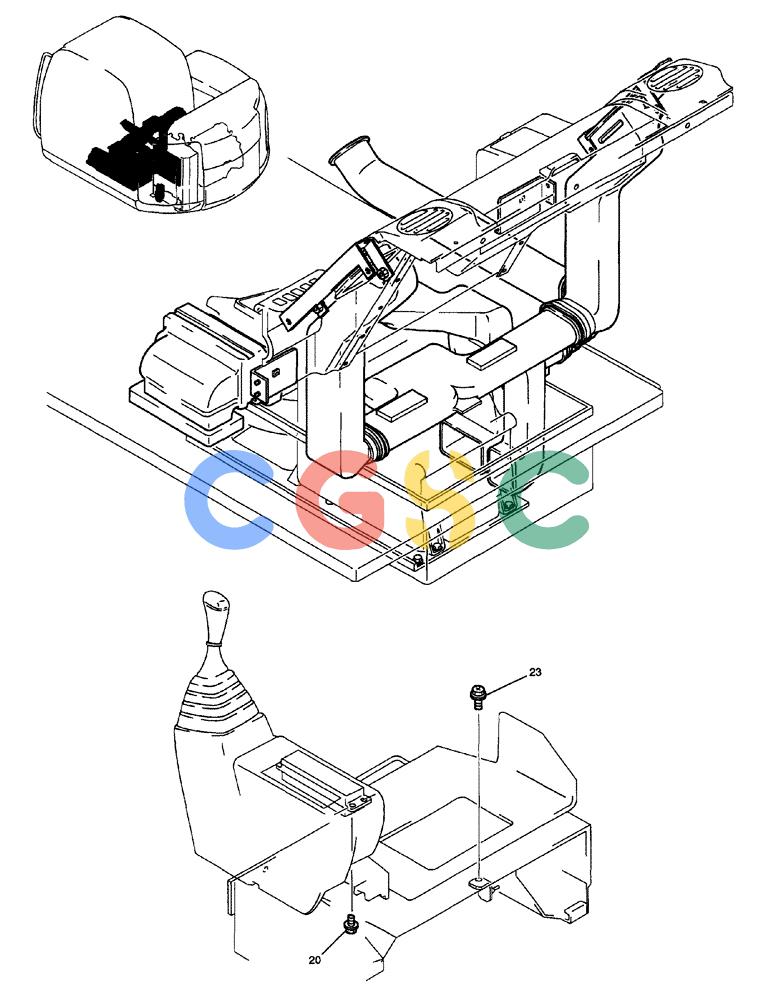 纽荷兰零件查询(EH70) - MIDI CRAWLER EXCAVATOR (N.A.) (1/05-) (067) - CONDITIONER INSTALLATION New Holland Constructuion
