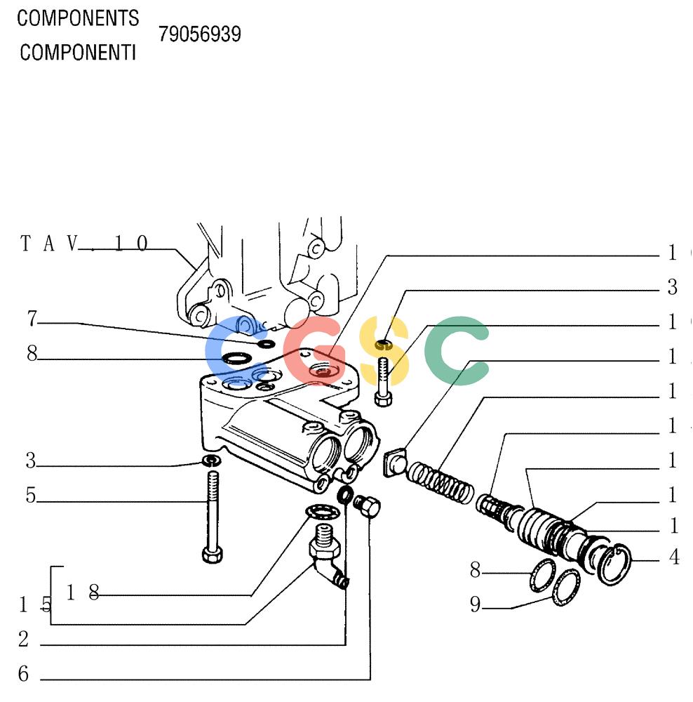 纽荷兰零件查询(FD145) - CRAWLER DOZER (N.A. VERSION) (10/98-) (1.211[12]) - TRANSMISSION - CONTROL VALVE New Holland Constructuion