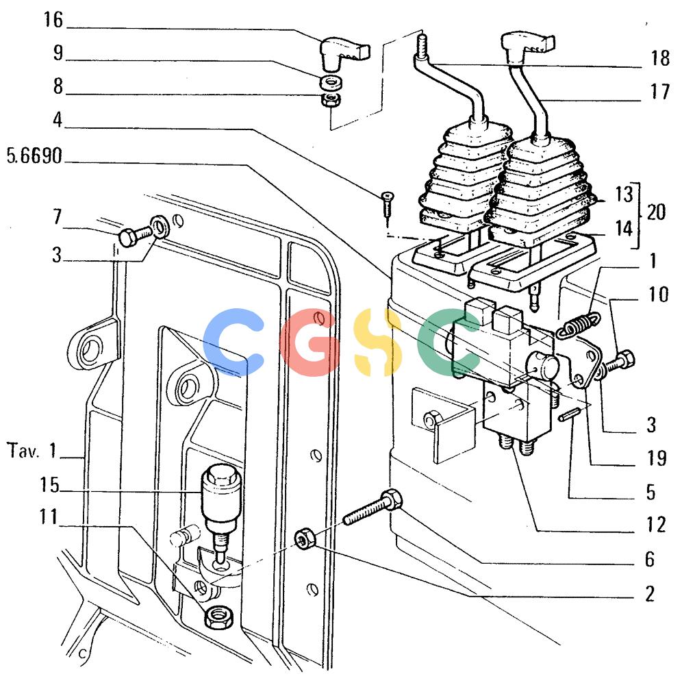 纽荷兰零件查询(FD14E) - CRAWLER DOZER (2.3040[002]) - BRAKE CONTROLS-STEERING CLUTCH New Holland Constructuion