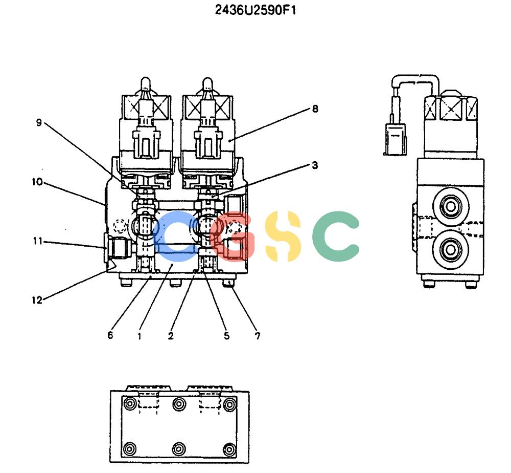 神钢零件查询(MD140C) - EXCAVATOR BTW YPU0301 - YPU0500 (1/80-12/06) (16-005) - VALVE ASSY, SOLENOID Kobelco