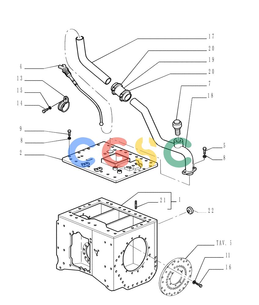 纽荷兰零件查询(DC150PS) - CRAWLER DOZER (1.266[01]) - REAR TRANSMISSION - CASE New Holland Constructuion