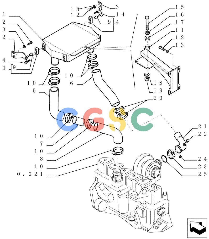纽荷兰零件查询(DC150.B) - CRAWLER DOZER TIER 2 (3/03-) (0.505[05]) - ENGINE - RELATED PARTS New Holland Constructuion