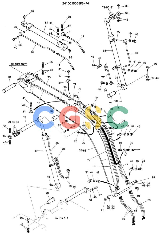 神钢零件查询(K904EL) - EXCAVATOR ASN LX1401 (1/86-12/03) (07-001) - BOOM ASSY, 4.26M, (13FT 12IN) Kobelco