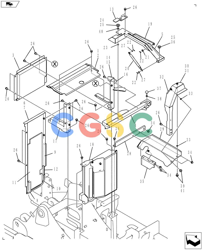 神钢零件查询(ED150-2) - BLADE RUNNER EXCAVATOR/DOZER ASN LH01-01001 (1/09-12/12) (01-069[06]) - GUARD INSTALLATION Kobelco
