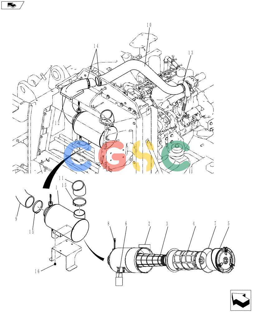 神钢零件查询(ED150-2) - BLADE RUNNER EXCAVATOR/DOZER ASN LH01-01001 (1/09-12/12) (01-010[00]) - AIR CLEANER ASSEMBLY Kobelco