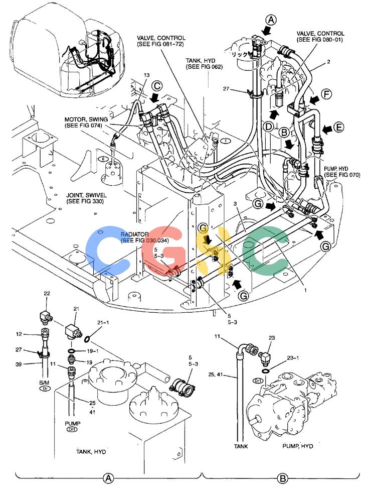 纽荷兰零件查询(EH80) - MIDI CRAWLER EXCAVATOR ASN LF04-02000 (N4TA18001 thru N4TA18010, ASN N5TA18011 -) (NA) (1/ (029) - HYD LINES, RETURN (WITHOUT NIBBLER AND BREAKER, RETURN) New Holland Constructuion