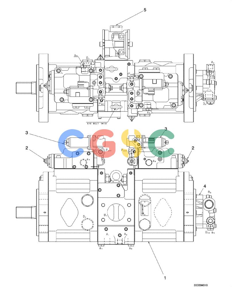 纽荷兰零件查询(EH215) - CRAWLER EXCAVATOR (9/03-) (08 -58[00]) - PUMP ASSY, LOGGER New Holland Constructuion