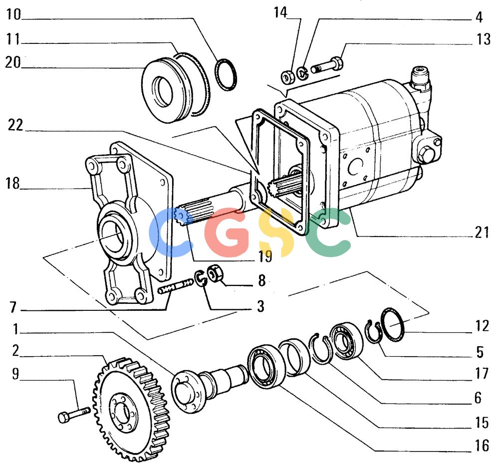 纽荷兰零件查询(FL14E) - CRAWLER LOADER (E3.02[003]) - HYDRAULIC SYSTEM New Holland Constructuion