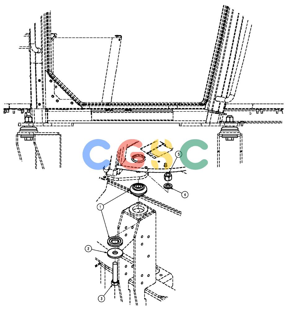 凯斯零件查询(FLX3510) - FLOATER (8/04-8/06) (01-004) - CAB MOUNTING GROUP Case Agriculture