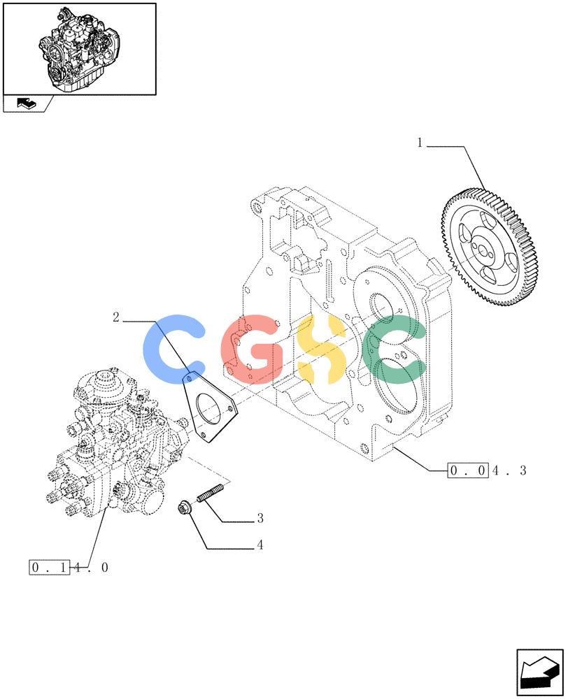 神钢零件查询(F4GE9484A J600) - ENGINE 504120790 - 87052264 (1/07-12/10) (0.14.2) - INJECTION PUMP - CONTROL (2852090) Kobelco