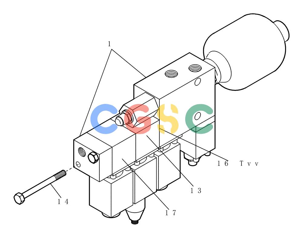 纽荷兰零件查询(EC215) - CRAWLER EXCAVATOR (11/99-) (23.241[001]) - VALVE INTERCONN. MOUNTING PARTS (S/N 721501-721661) New Holland Constructuion