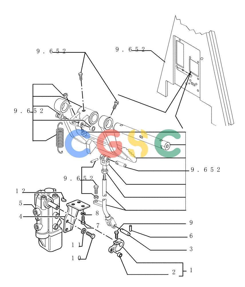 纽荷兰零件查询(DC150PS) - CRAWLER DOZER (2.304[01]) - BRAKE CONTROLS - COMPONENTS New Holland Constructuion