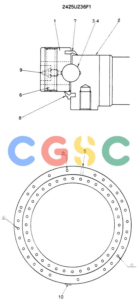 神钢零件查询(K904EL) - EXCAVATOR ASN LX1401 (1/86-12/03) (06-007) - BEARING ASSY Kobelco