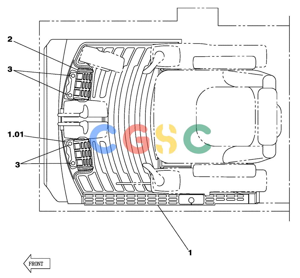 纽荷兰零件查询(E805) - CRAWLER EXCAVATOR TIER 3 (7/06-) (09-019-00[01]) - OPERATORS COMPARTMENT - MAT, FLOOR (OPTIONAL) New Holland Constructuion