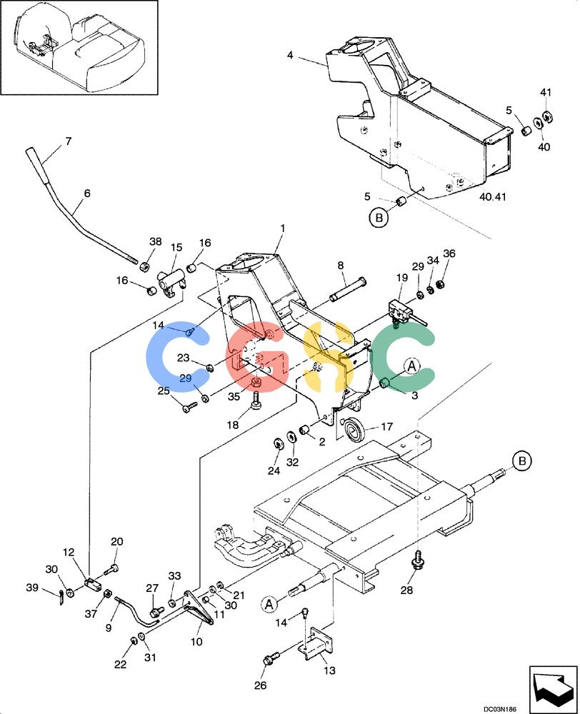 纽荷兰零件查询(EH215) - CRAWLER EXCAVATOR (9/03-) (09 -28[00]) - CONTROL BOX ASSY New Holland Constructuion