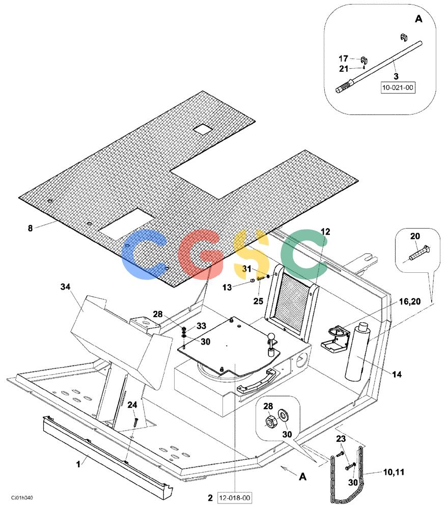 纽荷兰零件查询(CV2000) - VIBRATORY ROLLER (12-013-00[01]) - OPERATORS COMPARTMENT New Holland Constructuion