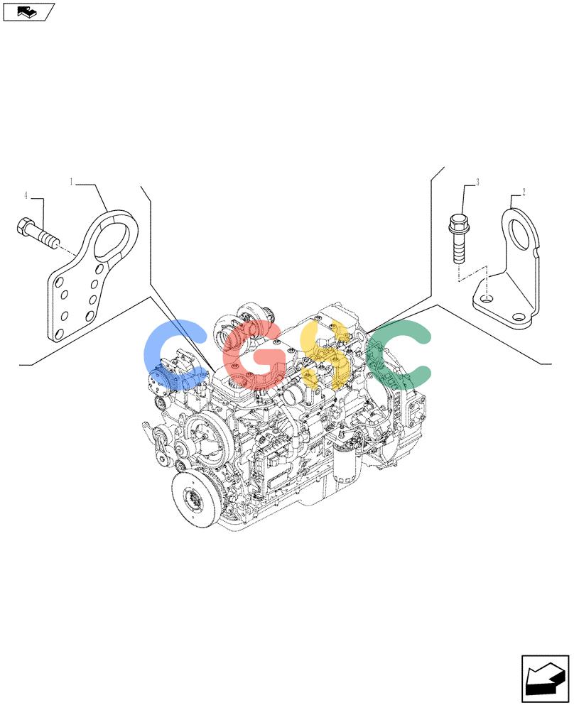 神钢零件查询(F4HFE613U A006) - ENGINE 5801366316 - 84169140 (9/10-) (10.012.04) - HOOKS - ENGINE (2855536) Kobelco