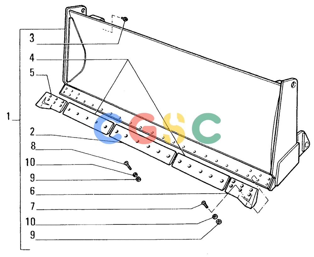 纽荷兰零件查询(FD14E) - CRAWLER DOZER (93.4681[001]) - STRAIGHT MOLDBOARD New Holland Constructuion