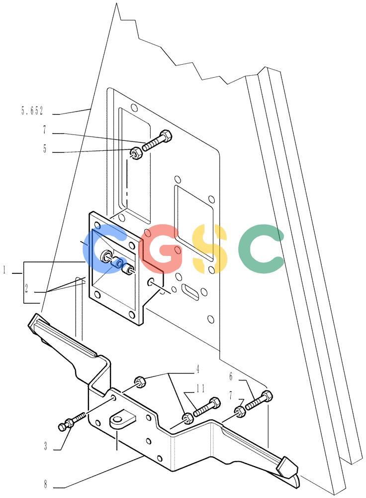 纽荷兰零件查询(DC150LT) - CRAWLER DOZER (6/00-) (2.304[02]) - BRAKE CONTROLS - STEERING CLUTCH New Holland Constructuion