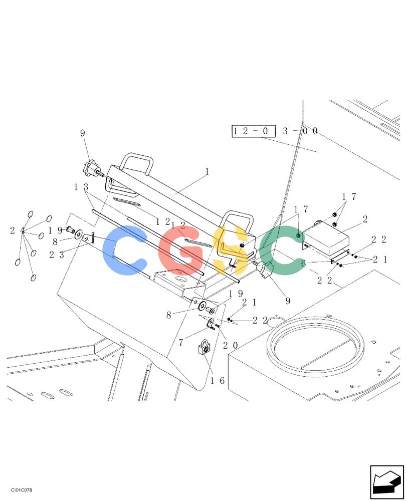 纽荷兰零件查询(CV900) - VIBRATORY ROLLER (9/01-) (12-017-00[01]) - OPERATORS COMPARTMENT New Holland Constructuion