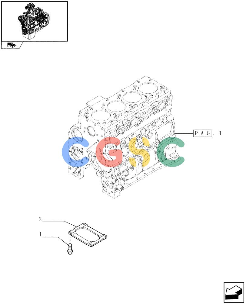 神钢零件查询(F4GE9484A J601) - ENGINE - 504103783 - 920019898 (1/13-) (0.04.0[02]) - CRANKCASE (504080074) Kobelco