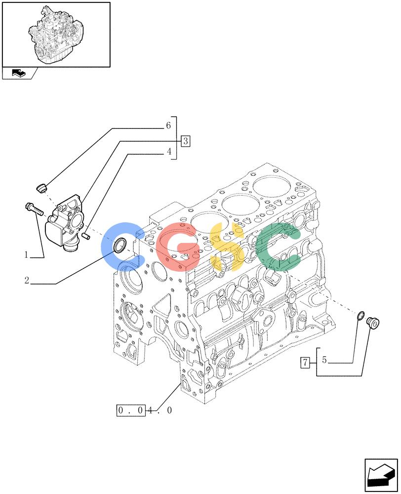 神钢零件查询(F4GE9484K J601) - ENGINE - 504103830-920019897 (1/13-) (0.32.3) - PIPING - ENGINE COOLING SYSTEM (504010574-504038202) Kobelco