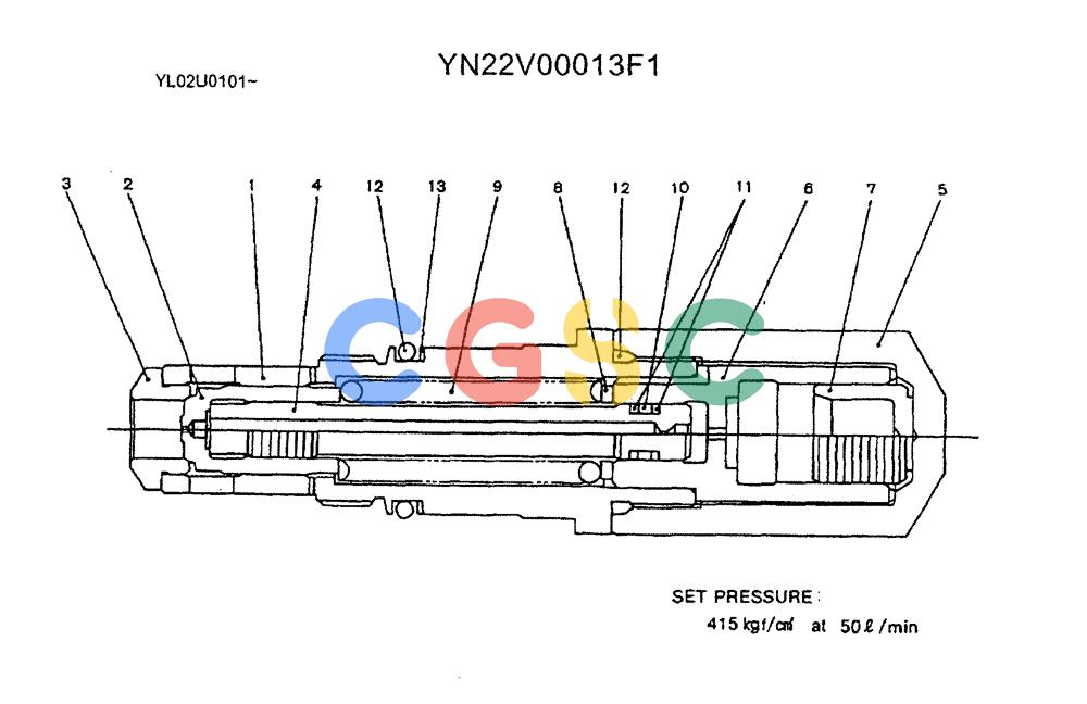 神钢零件查询(ED190LC) - BLADE RUNNER EXCAVATOR/DOZER BTW YL02U0101 - YL03U0135 (1/02-12/06) (06-029) - VALVE ASSY, OVERLOAD RELIEF Kobelco