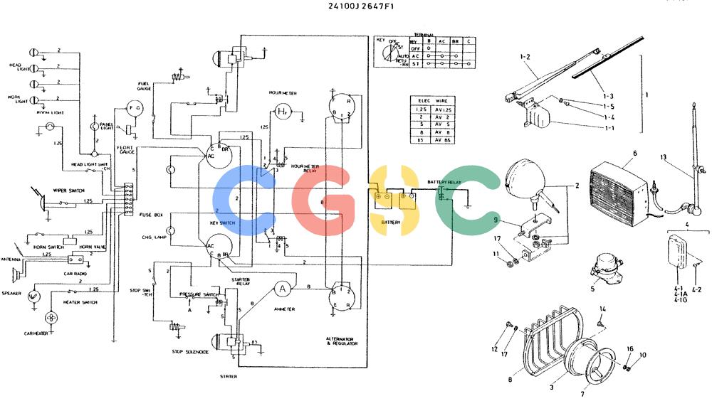 神钢零件查询(K935) - EXCAVATOR BTW L70106 - L70166, LU0067 (1/76-12/03) (11-020) - INSTAL, ELEC WIRE (G.M. ENG. MOUNT) Kobelco