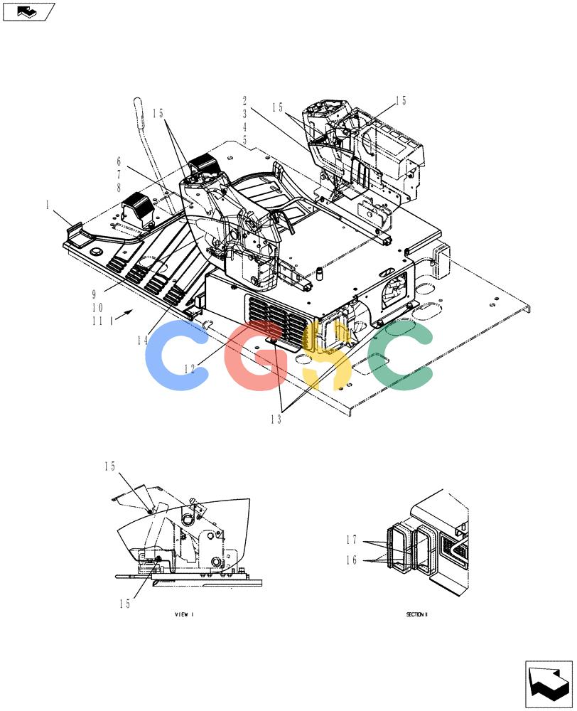 神钢零件查询(ED150-2) - BLADE RUNNER EXCAVATOR/DOZER ASN LH01-01001 (1/09-12/12) (01-050[01]) - CONTROLS, OPERATORS Kobelco