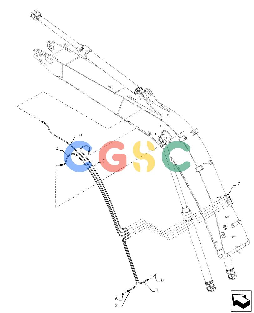 神钢零件查询(ED160 BLADE) - HYDRAULIC EXCAVATOR - ASN LH02-01501 (9/12-12/13) (71.460.AF) - BOOM, GROUP 4.68M Kobelco