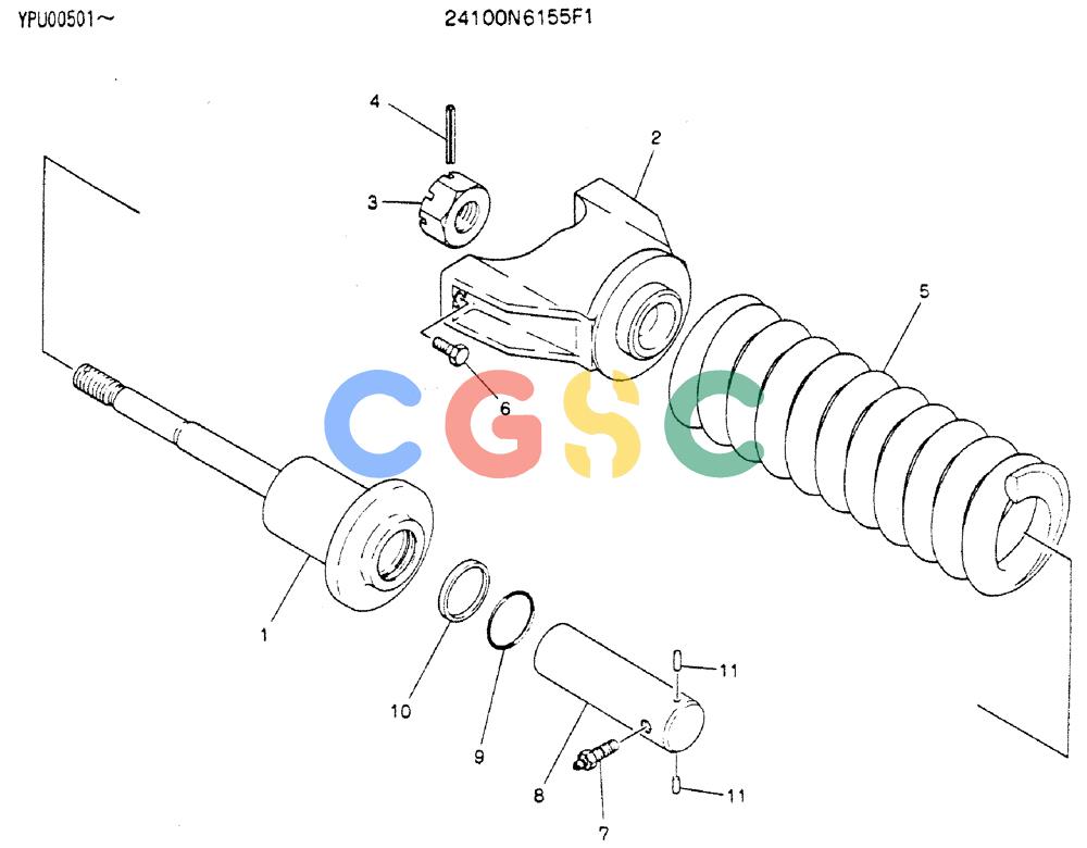 神钢零件查询(MD140C) - EXCAVATOR ASN YPU00501 (1/80-12/06) (07-005) - SPRING ASSY, TRACK Kobelco