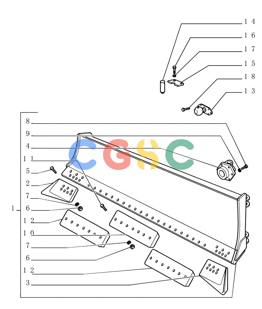 纽荷兰零件查询(DC180.B) - CRAWLER DOZER TIER 2 (3/03-) (9.480[01]) - ANGLE MOLDBOARD (HA) - ANGLEDOZER (HA) - OPTIONAL CODE 774158041- VERSION (01-02) New Holland Constructuion