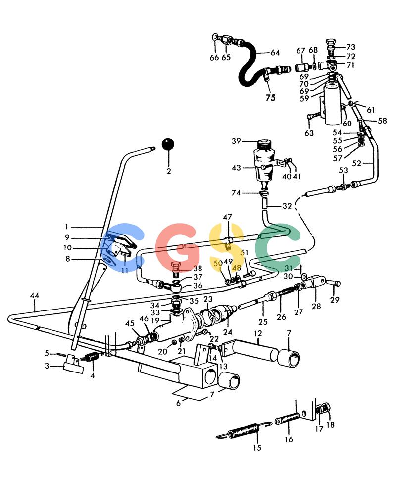 纽荷兰零件查询(H48) - RICHIER EXCAVATOR (1/74-12/84) (04C01) - SWING BRAKE CONTROL New Holland Constructuion