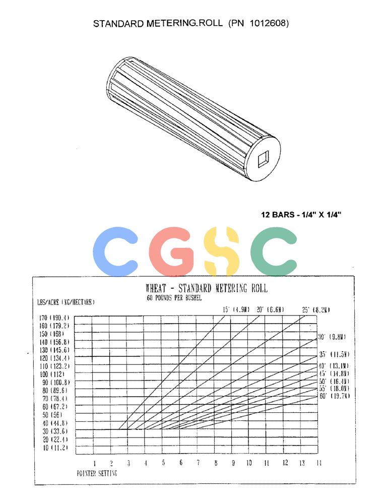 凯斯零件查询(3503) - CONCORD AIR SYSTEM (1/96-12/00) (D03) - STANDARD METERING ROLL (PN 1012608) Case Agriculture