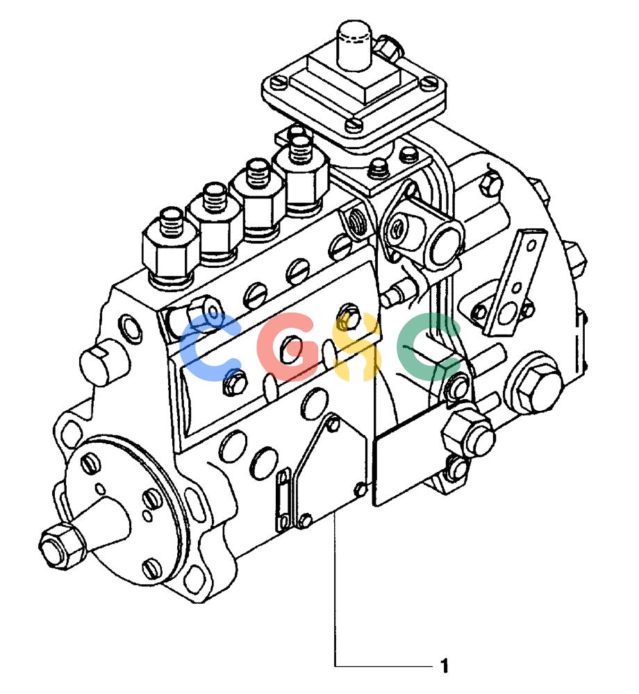 纽荷兰零件查询(DC100) - CRAWLER DOZER (N.A. VERSION) (4/00-) (0.140[02A]) - INJECTION PUMP DC80 - DC100 New Holland Constructuion