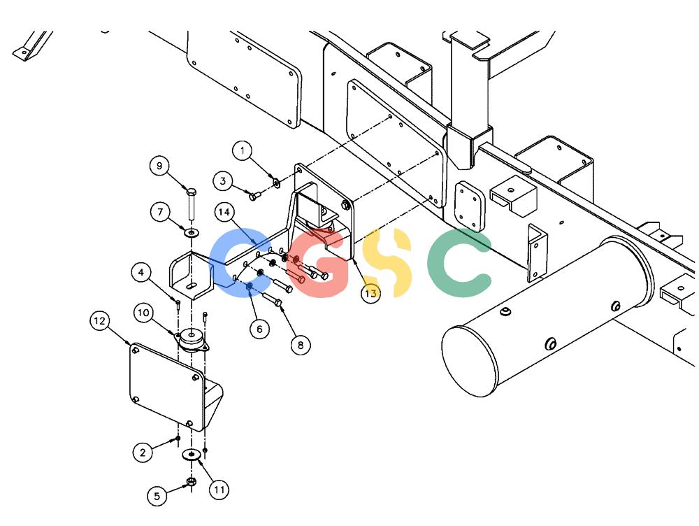 凯斯零件查询(FLX3300B) - FLOATER - 2002 (9/02-10/03) (03-002) - TRANSMISSION MOUNTING Case Agriculture