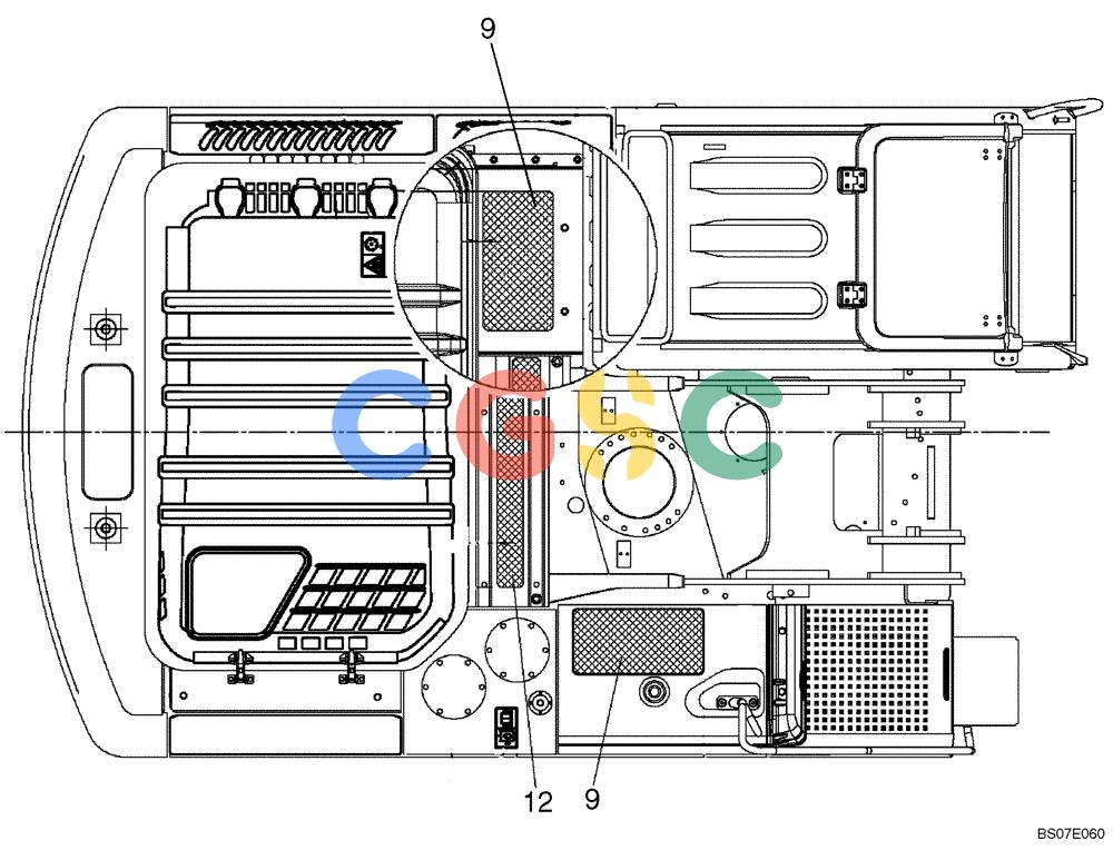 神钢零件查询(SK170-8) - ACERA MARK III EXCAVATOR - TIER 3 (NA) ASN YM04-U1601 - (5/07-12/12) (07-07[00]) - NAME PLATE INSTALLATION, (ANTI-SLIP) (YN22TU0023F5) Kobelco