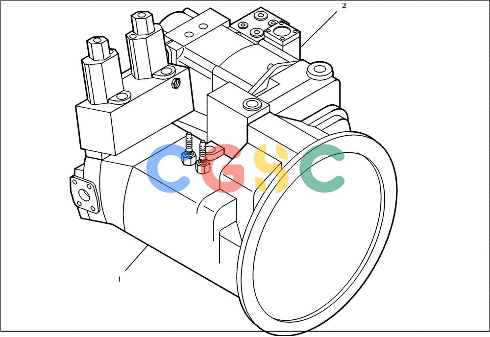 纽荷兰零件查询(EC270) - CRAWLER EXCAVATOR (7/00-) (22.010[001]) - PUMP INSTALL.MATERIAL (S/N 727002-727022) New Holland Constructuion