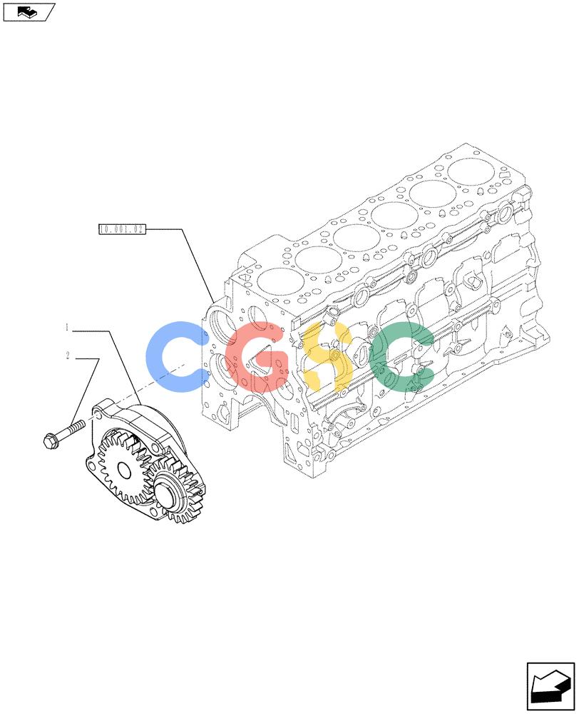 神钢零件查询(F4HFE613S A002) - ENGINE 504375985 - YN02P00080P1 (9/10-) (10.304.01 01) - OIL PUMP - ENGINE (2853590) Kobelco