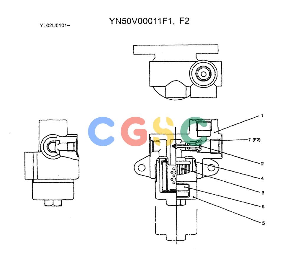 神钢零件查询(ED190LC) - BLADE RUNNER EXCAVATOR/DOZER BTW YL02U0101 - YL03U0135 (1/02-12/06) (06-033) - MANIFOLD ASSY Kobelco