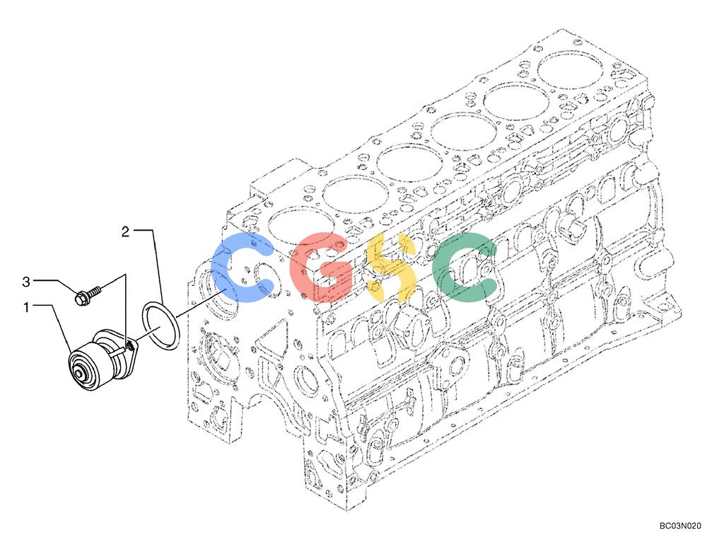 纽荷兰零件查询(D150B) - CRAWLER DOZER TIER 3 (HYDRO) (10/07-) (02-15) - WATER PUMP New Holland Constructuion