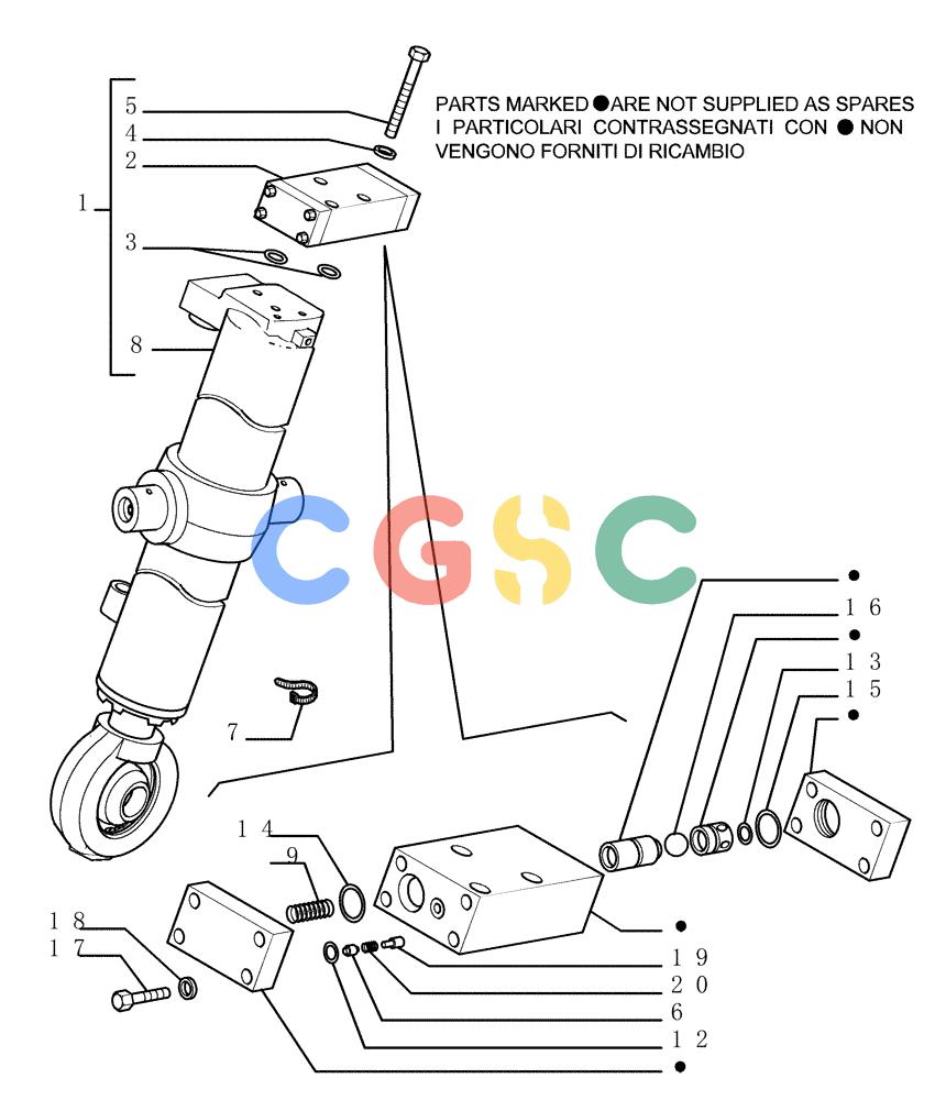 纽荷兰零件查询(DC180.B) - CRAWLER DOZER TIER 2 (3/03-) (3.443[01]) - LIFT CYLINDERS - FRONT IMPLEMENT New Holland Constructuion